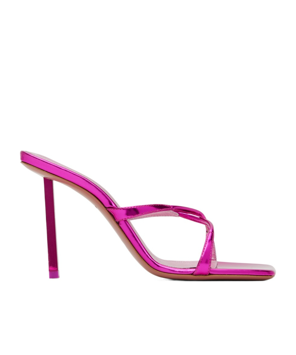 AMINA MUADDI ADRIANA CROSS-STRAP HIGH-HEELED SANDALS 