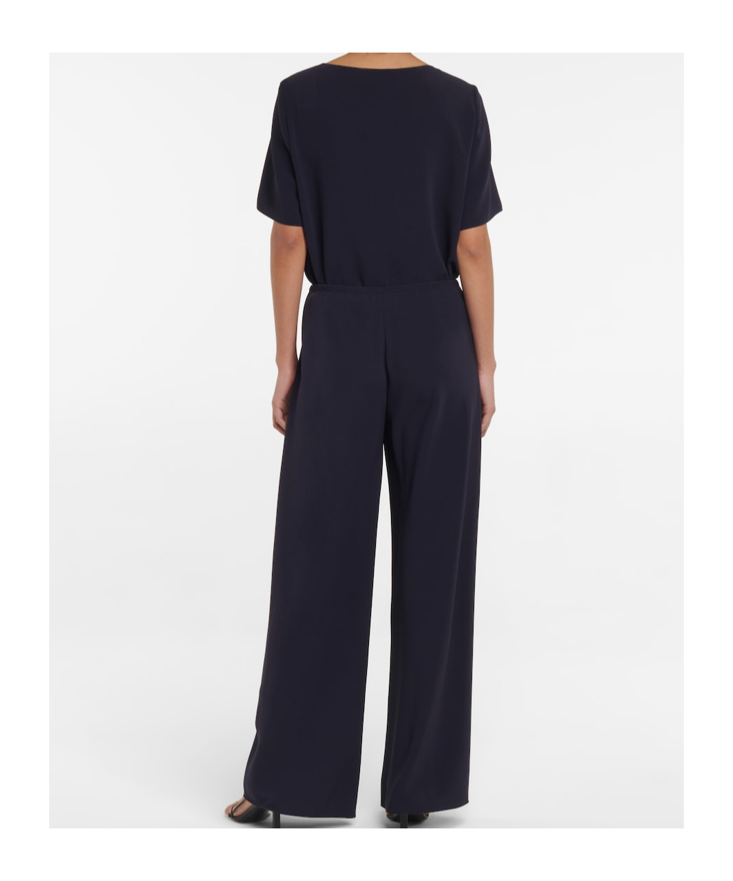 The Row Gala Virgin Wool Flannel Wide-leg Pants In Black