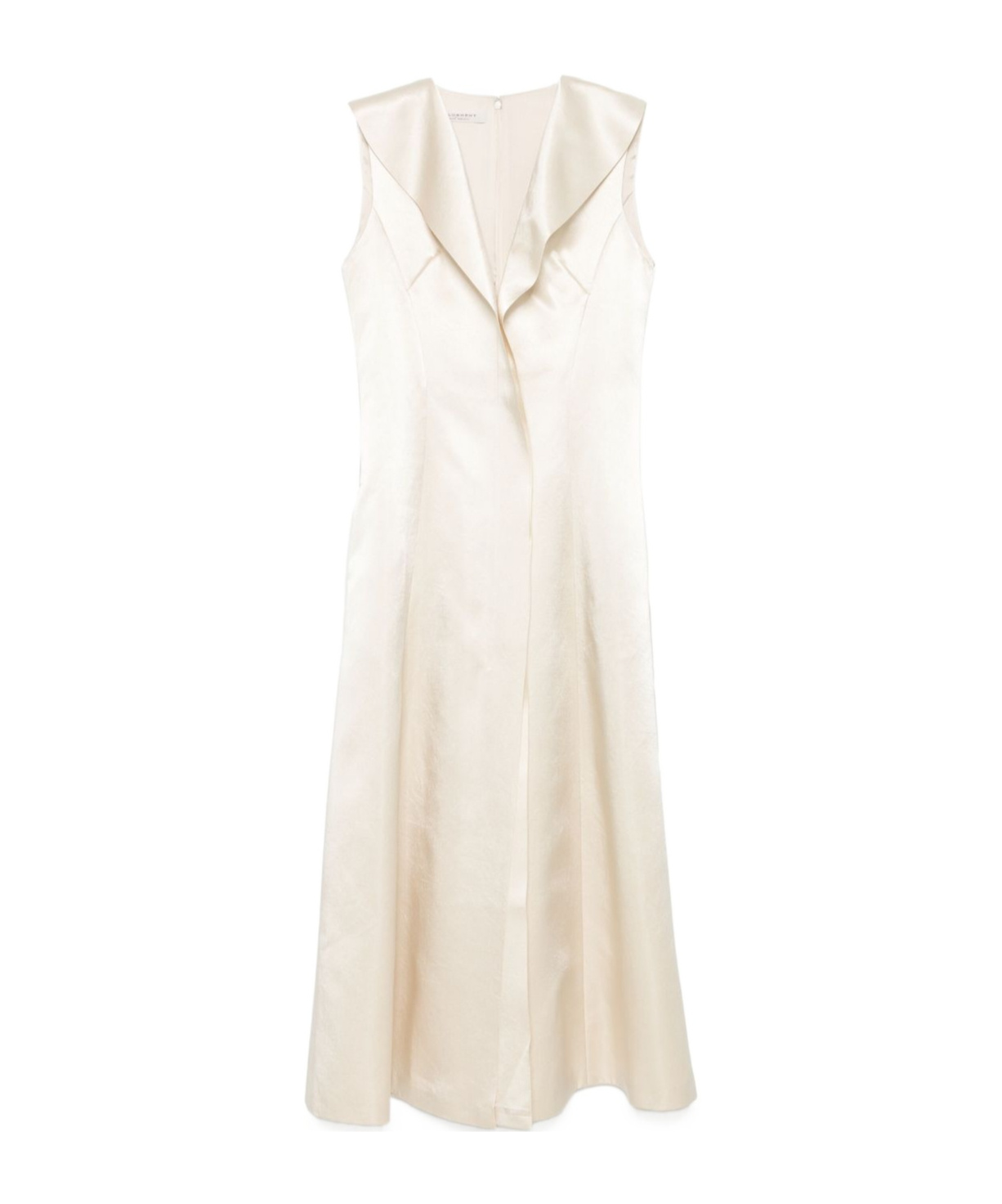 PHILOSOPHY DI LORENZO SERAFINI SATIN MIDI DRESS 