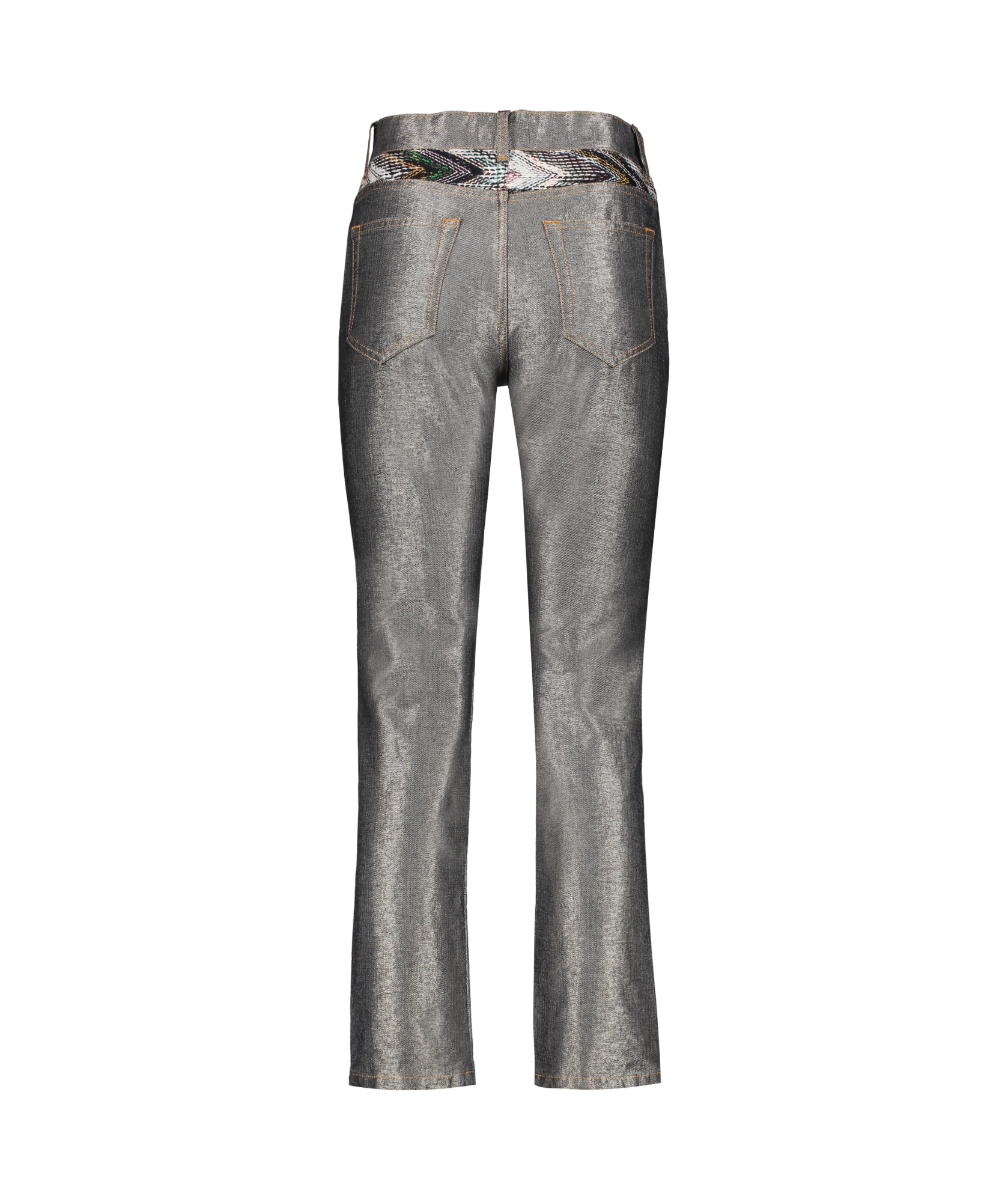 MISSONI METALLIC STRAIGHT-LEG JEANS 