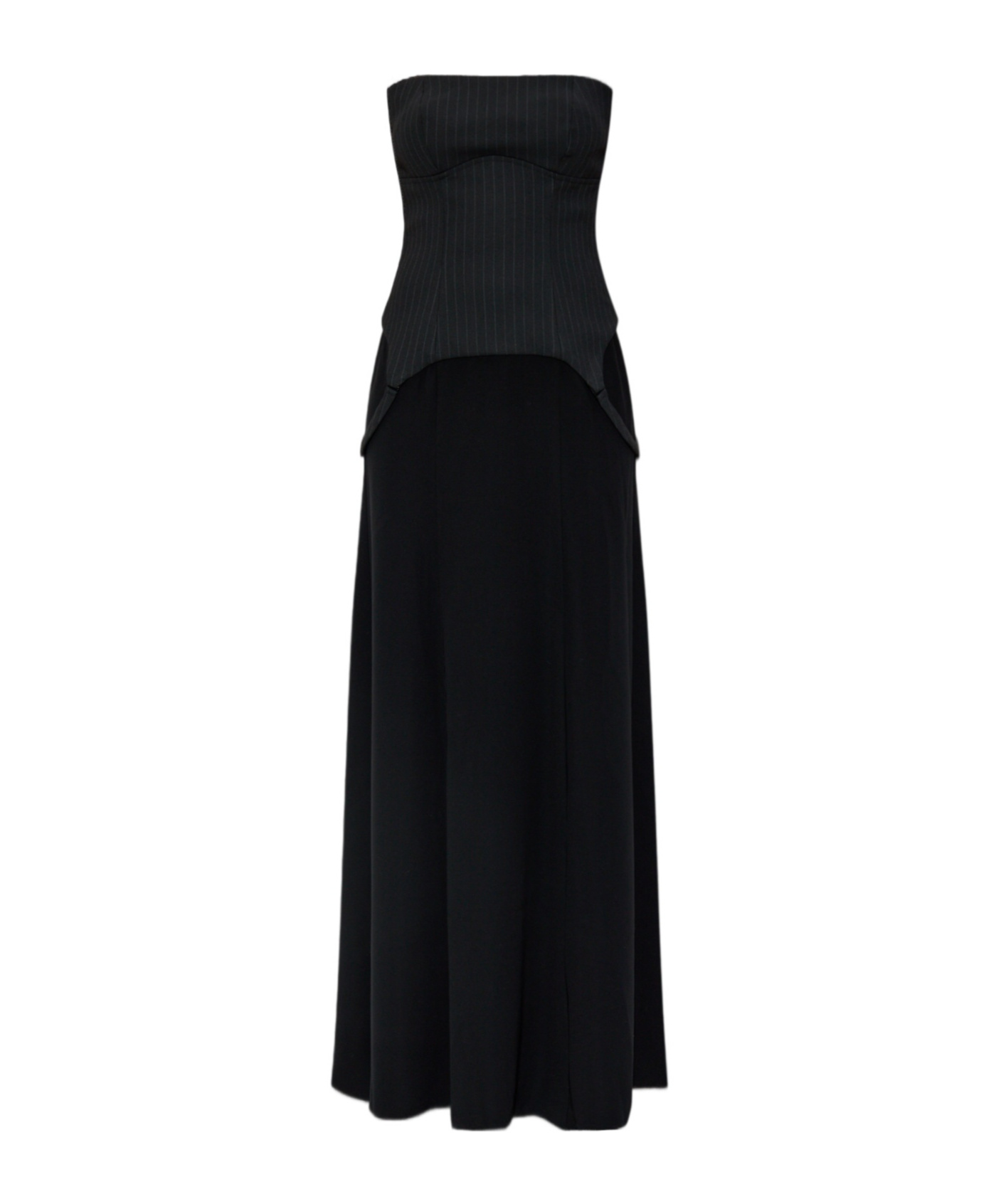 Misbhv Off-shoulder Split Dress In Black