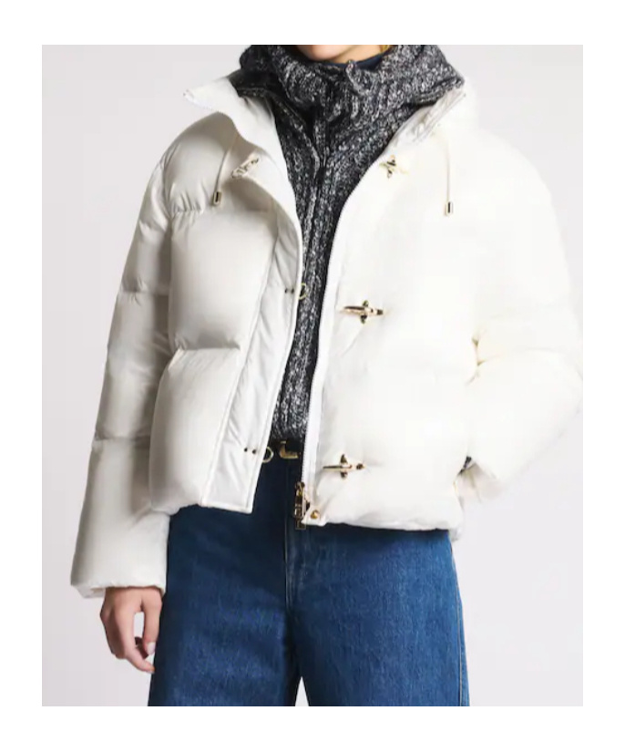 Fay Hooded Down Jacket In White