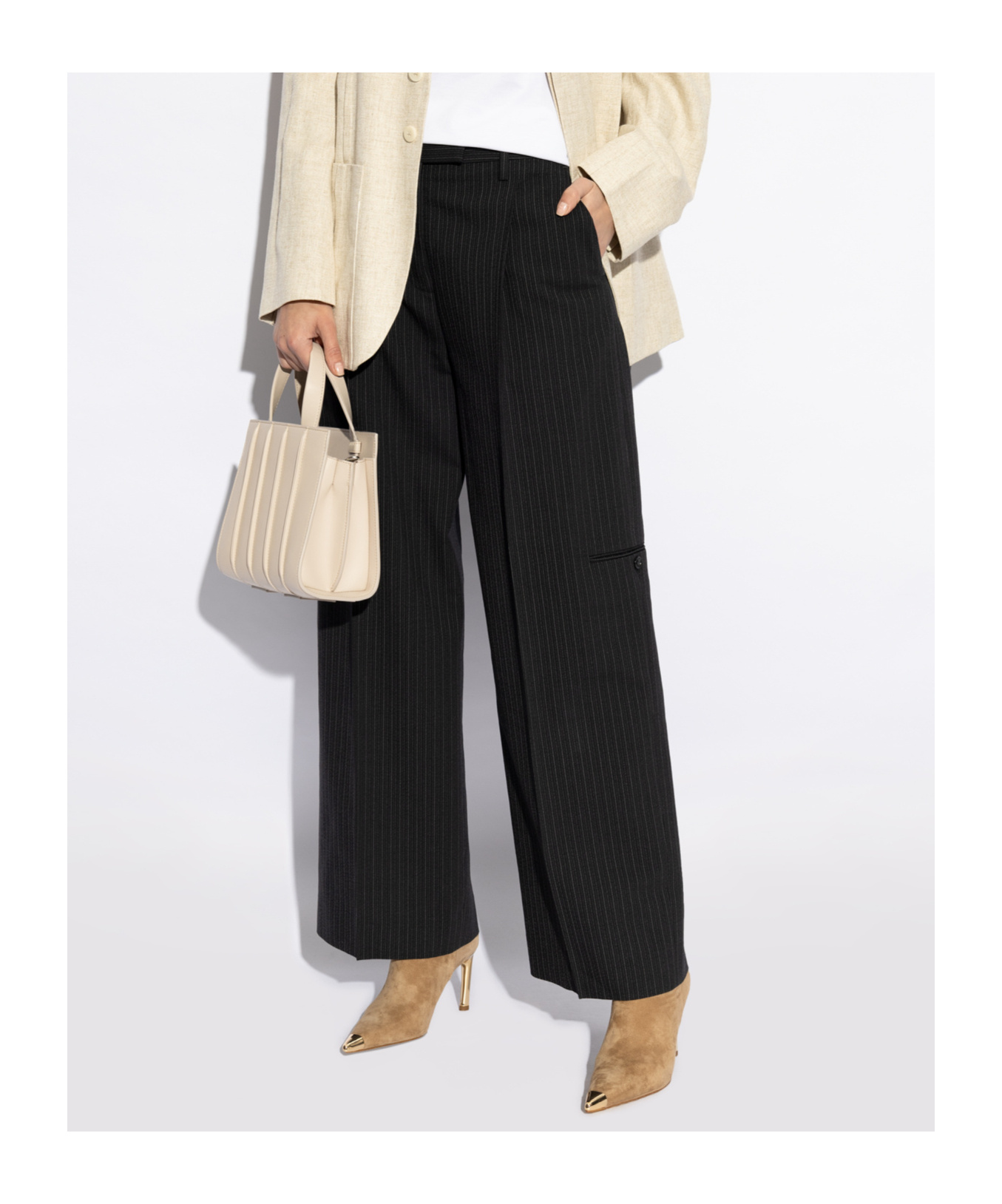 Michael Kors Pointed Short Boots In Brown