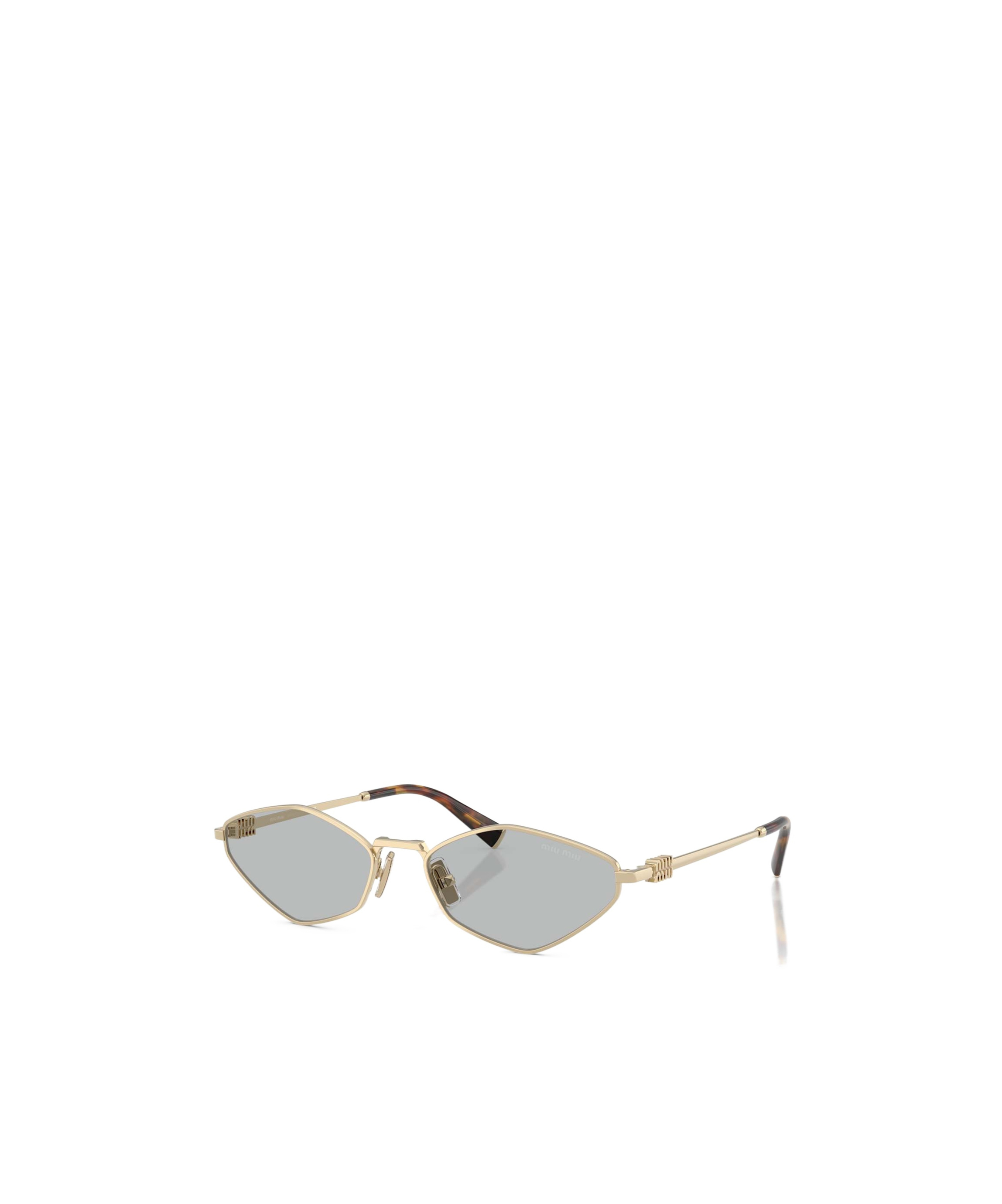 Miu Miu Logo Sunglasses In Gray