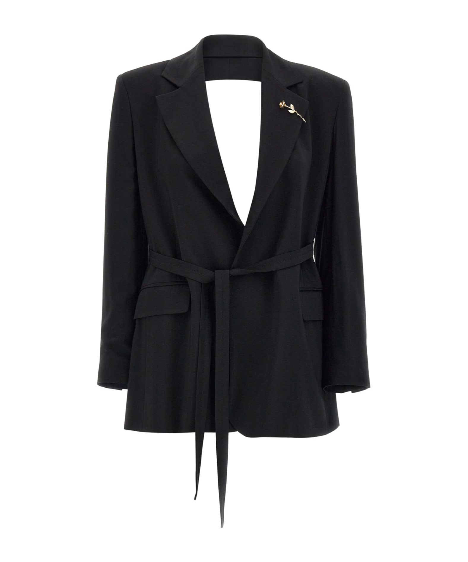 Marella X Emily Ratajkowski Cutout Blazer In Black