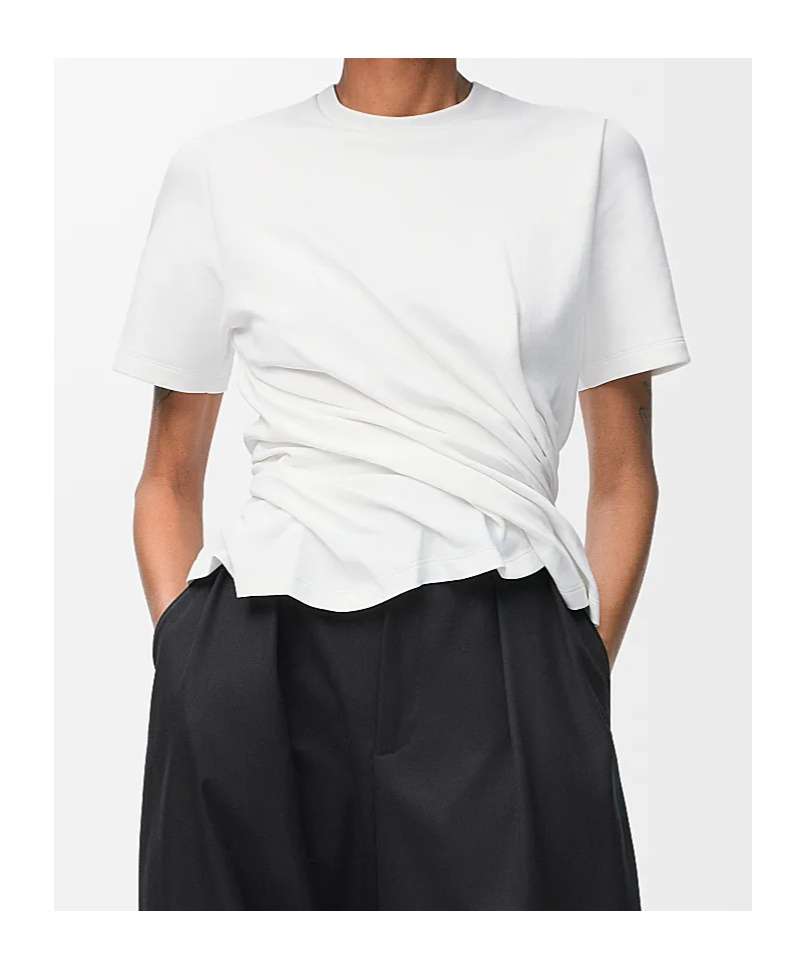 Loewe Twist-detail T-shirt In White