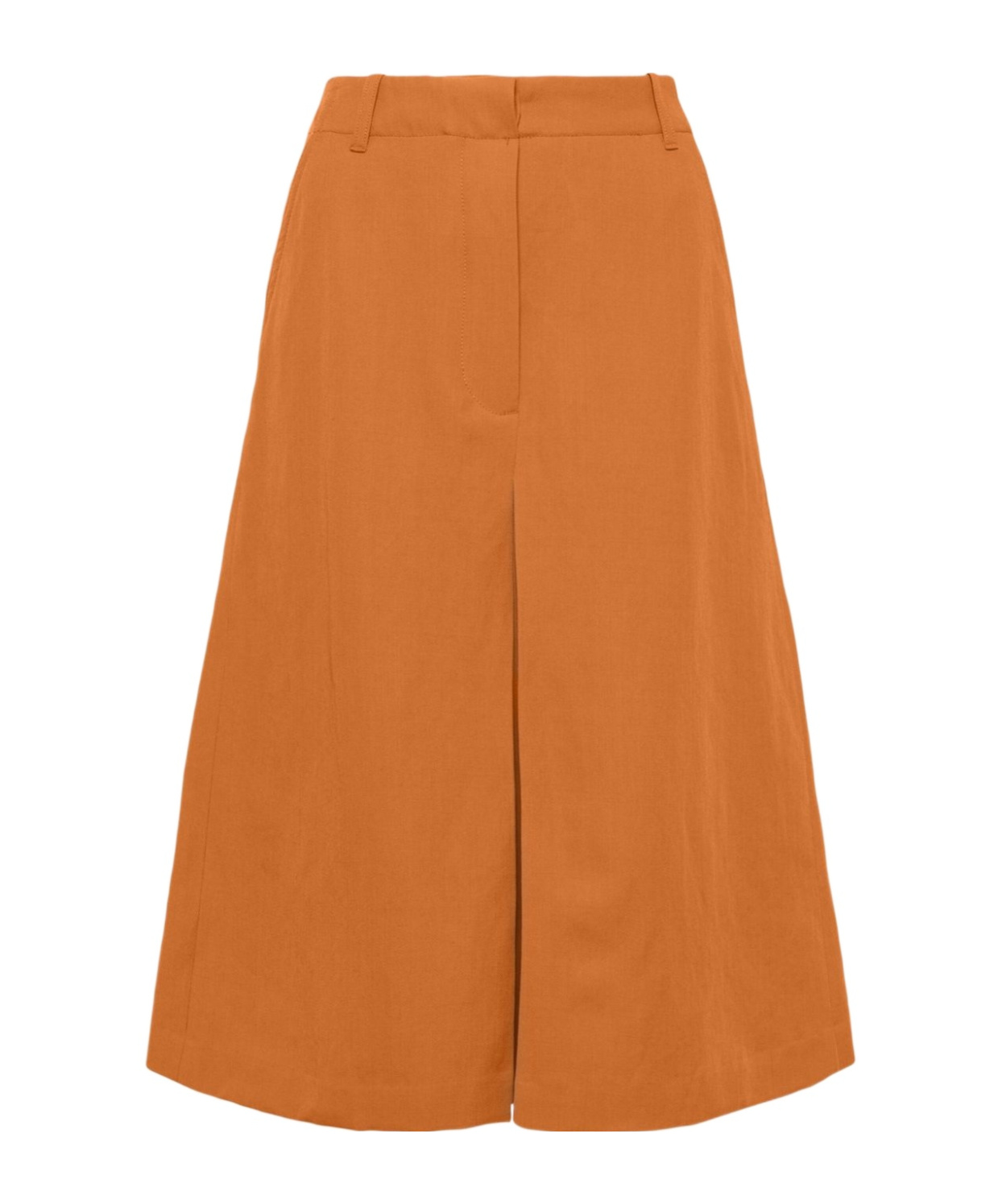 Dries Van Noten Belt-loop Culottes In Orange