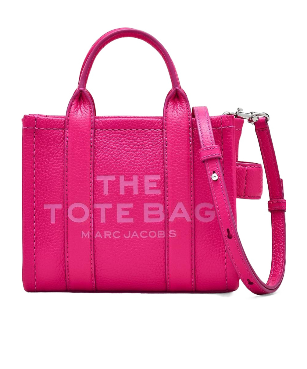Marc Jacobs The Leather Mini Tote Bag In Pink
