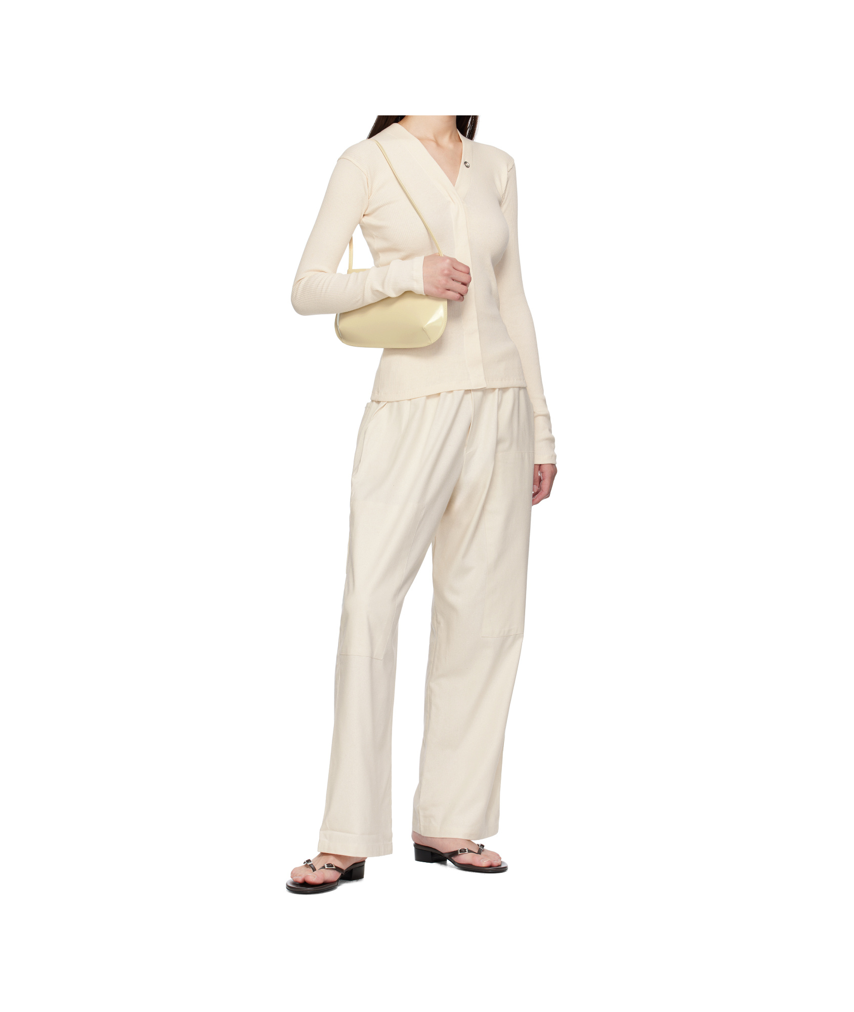 Baserange Long-sleeved Cardigan In Neutral