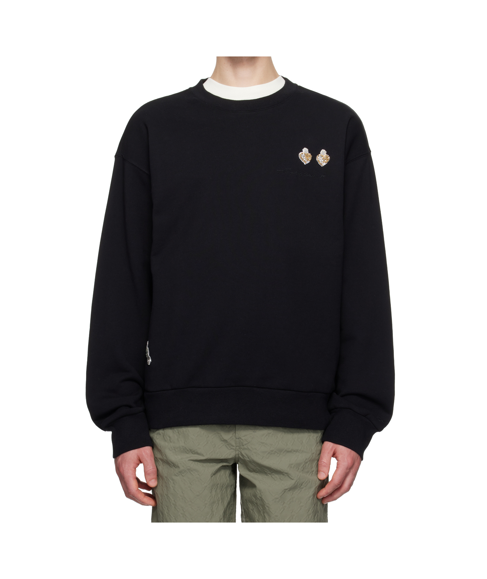 Givenchy Black Cotton Patches Sweatshirt In Black
