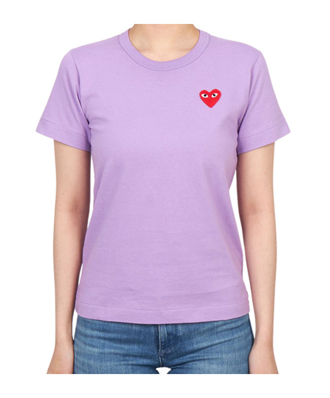 Comme Des Garçons Crew Neck T-shirt In Purple