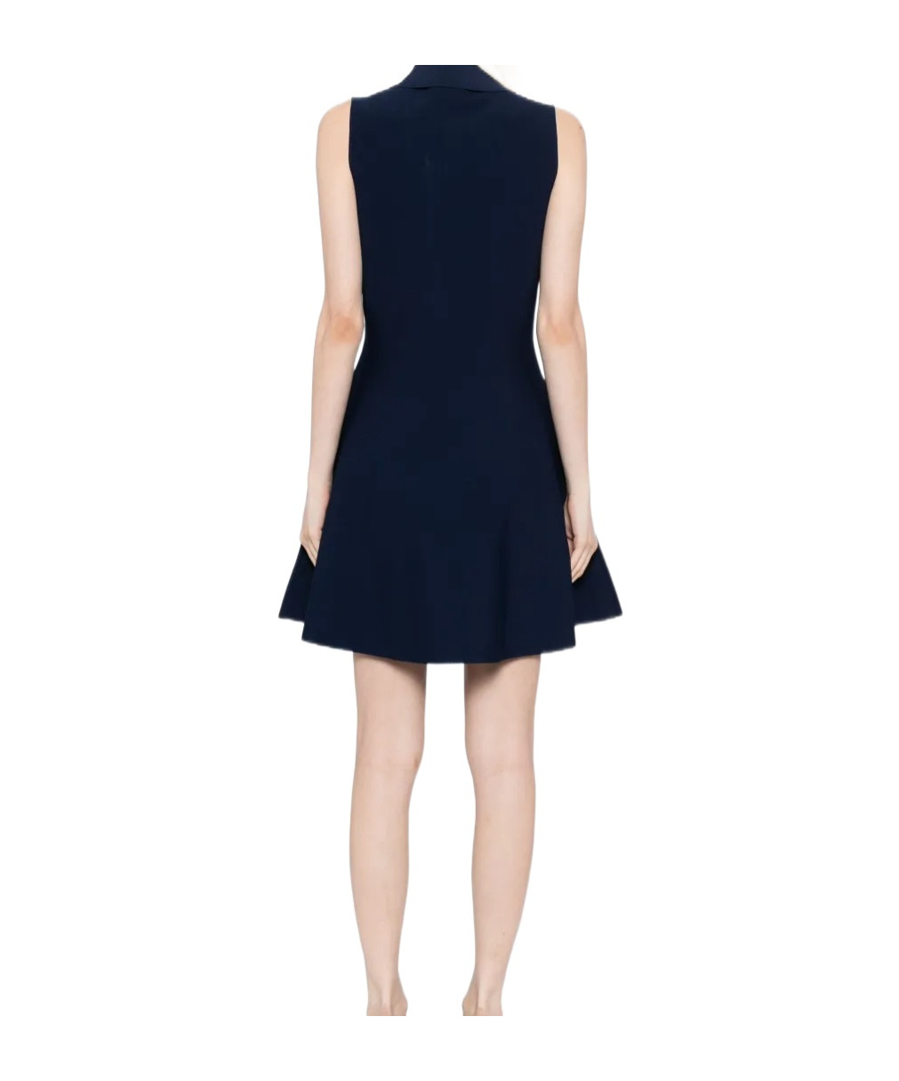 Theory Polo-collar A-line Dress In Black
