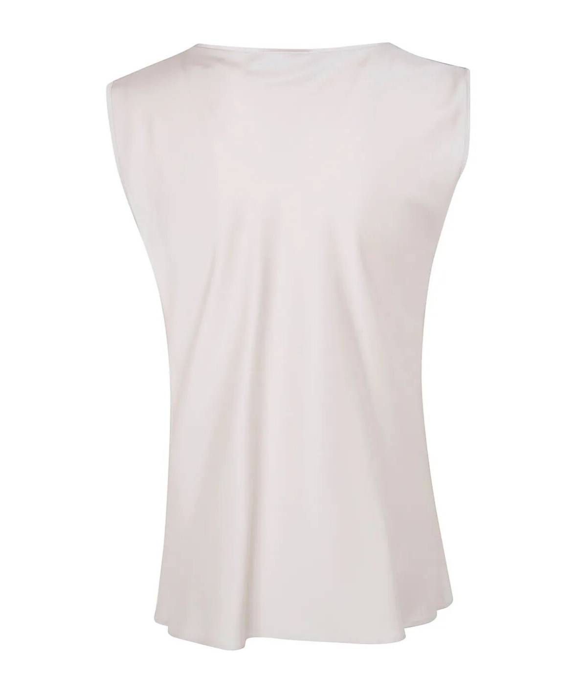 D Exterior D.exterior Draped Sleeveless Top In White