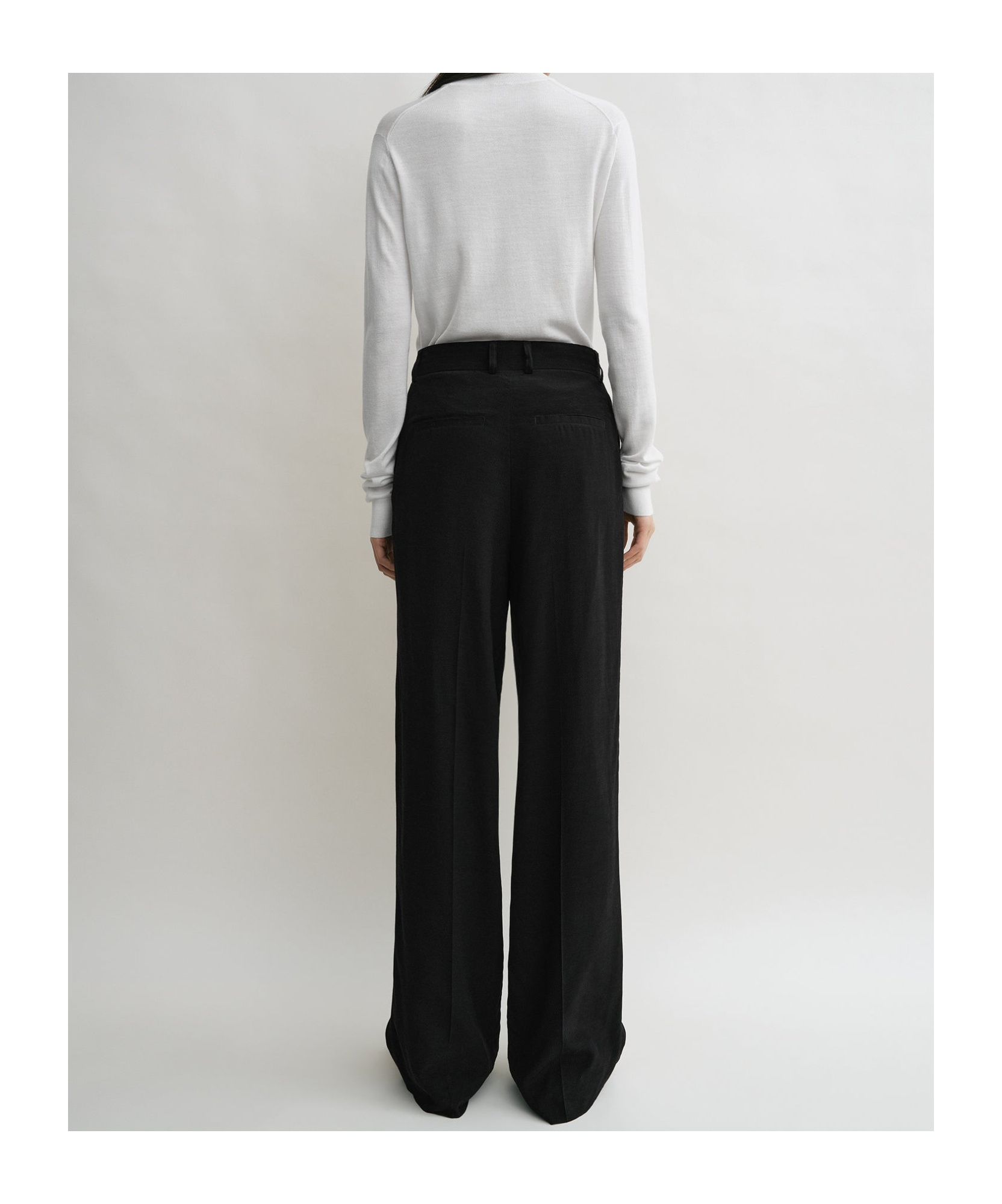 Totême Toteme Organic Cotton Trousers In Black