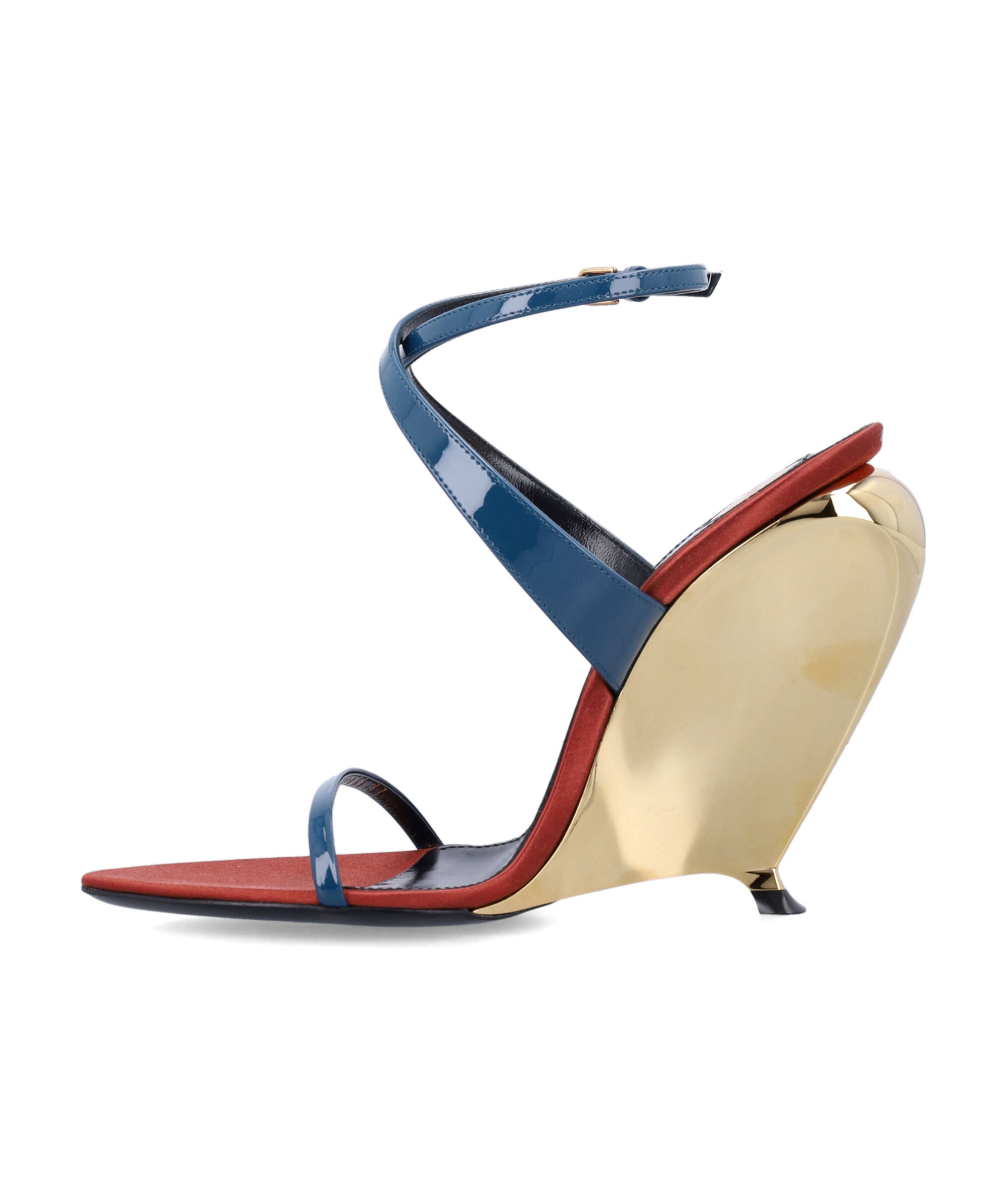 Shop Saint Laurent Open Toe Wedge Sandals