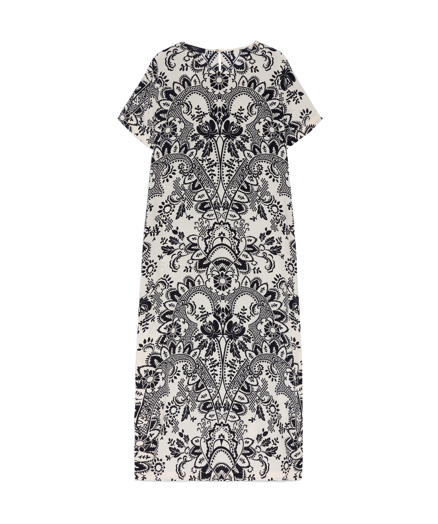 Weekend Max Mara Vela Allover Patterned Midi Dress In White