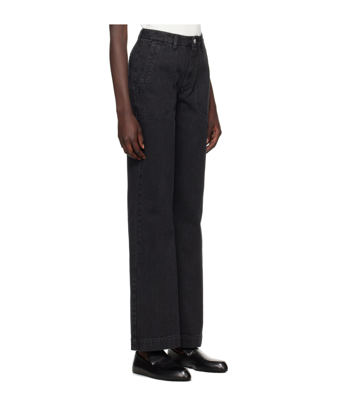 Apc Seaside High-rise Jeans In Black