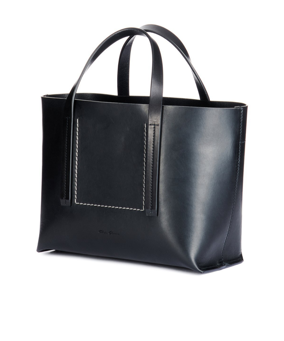 Rick Owens Logo Handbag In Black