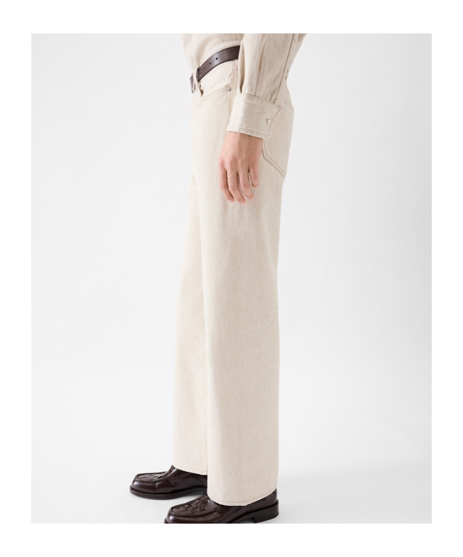 Jacquemus The Straight De-nîmes Denim Pants In Neutral