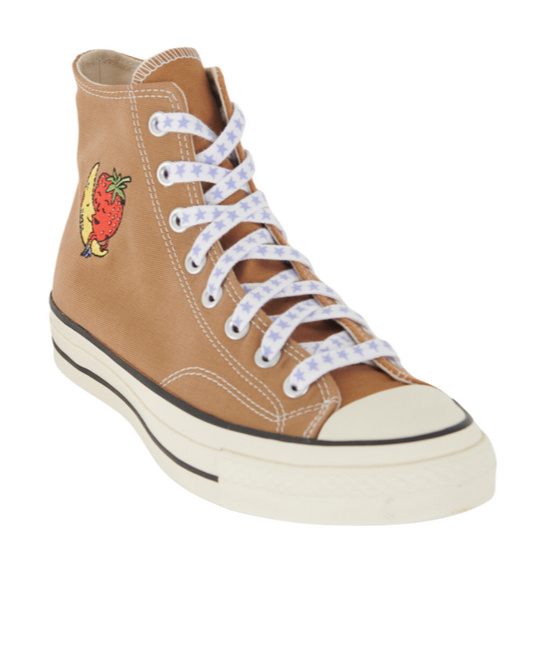 Converse Pattern High-top Casual Shoes In Brown