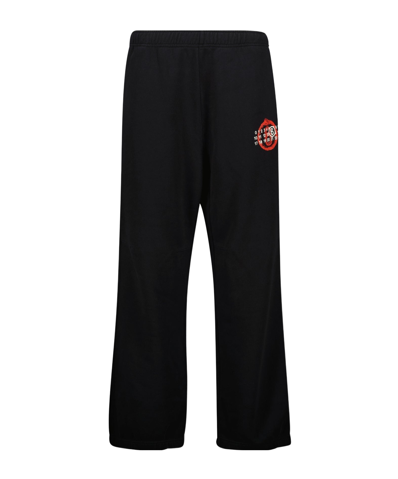 Mm6 Maison Margiela Elastic Waist Sweatpants In Black