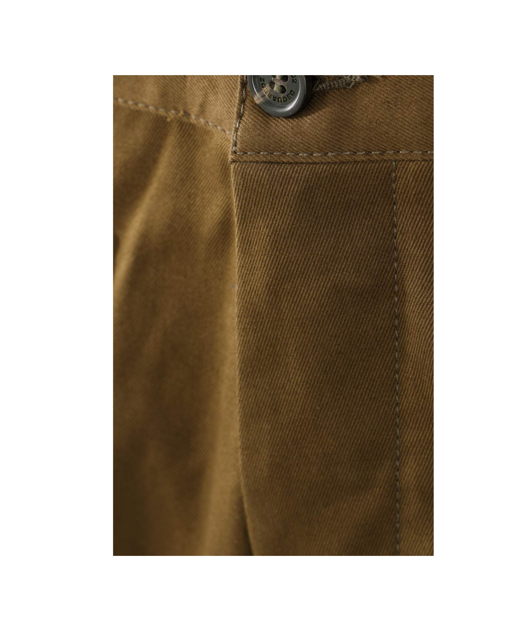 Dsquared2 Olive Cotton Blend Cargo Trousers In Green
