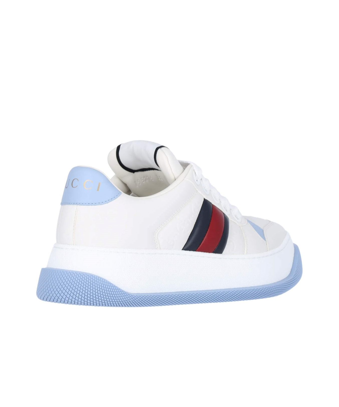 Gucci 42mm Screener Leather Sneaker In White