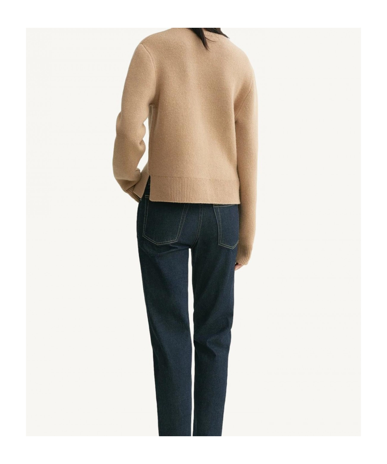 Totême Long-sleeved Sweater In Nude