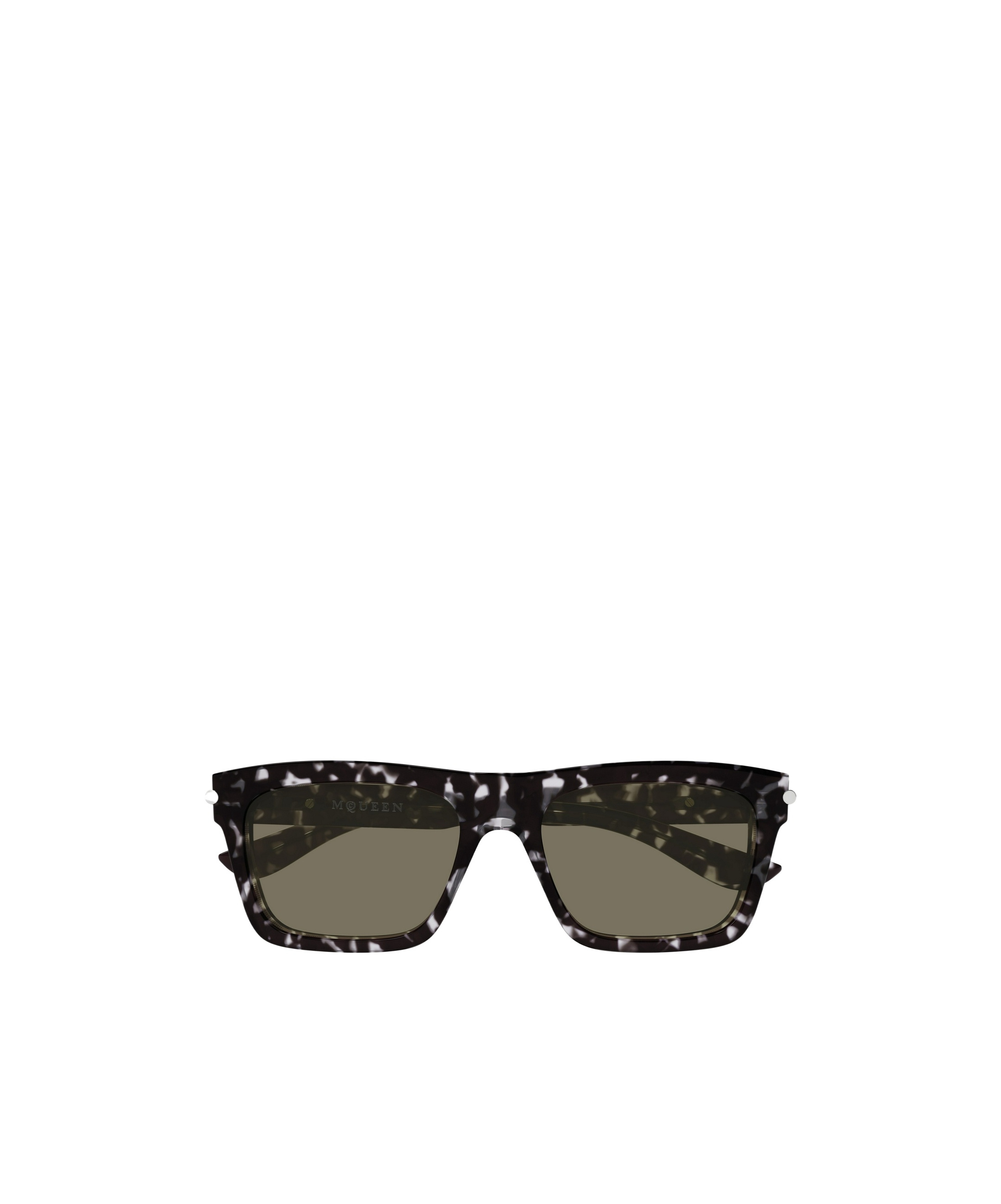 Alexander Mcqueen Eyewear Square Frame Sunglasses In Havana