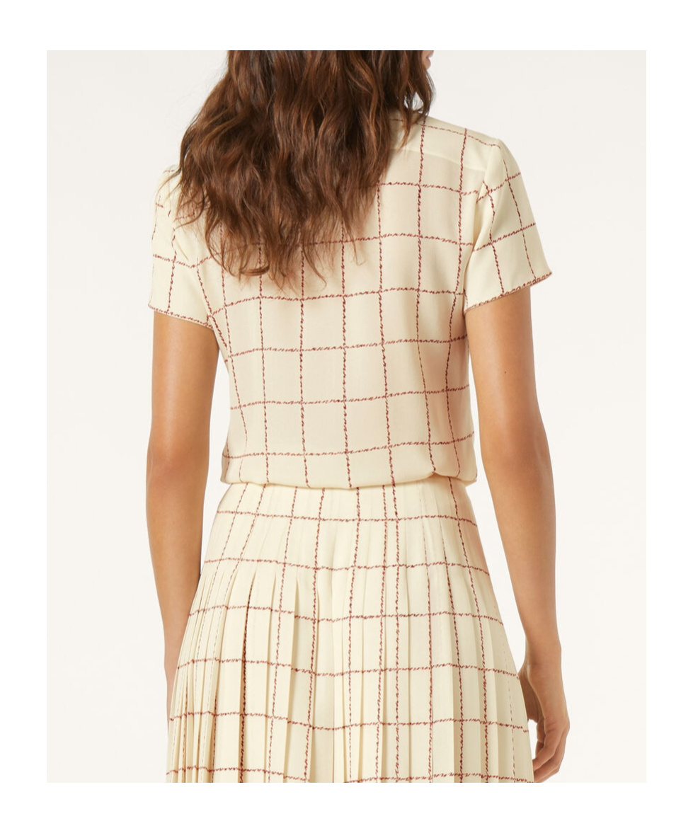 Loro Piana Febe Shirt In Chalk/pecan Syrup Color