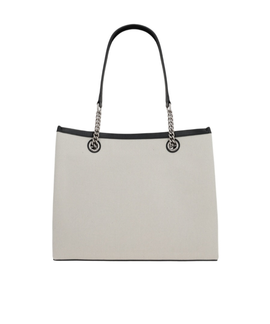 Balenciaga Heritage Chain Handle Tote Bag In White