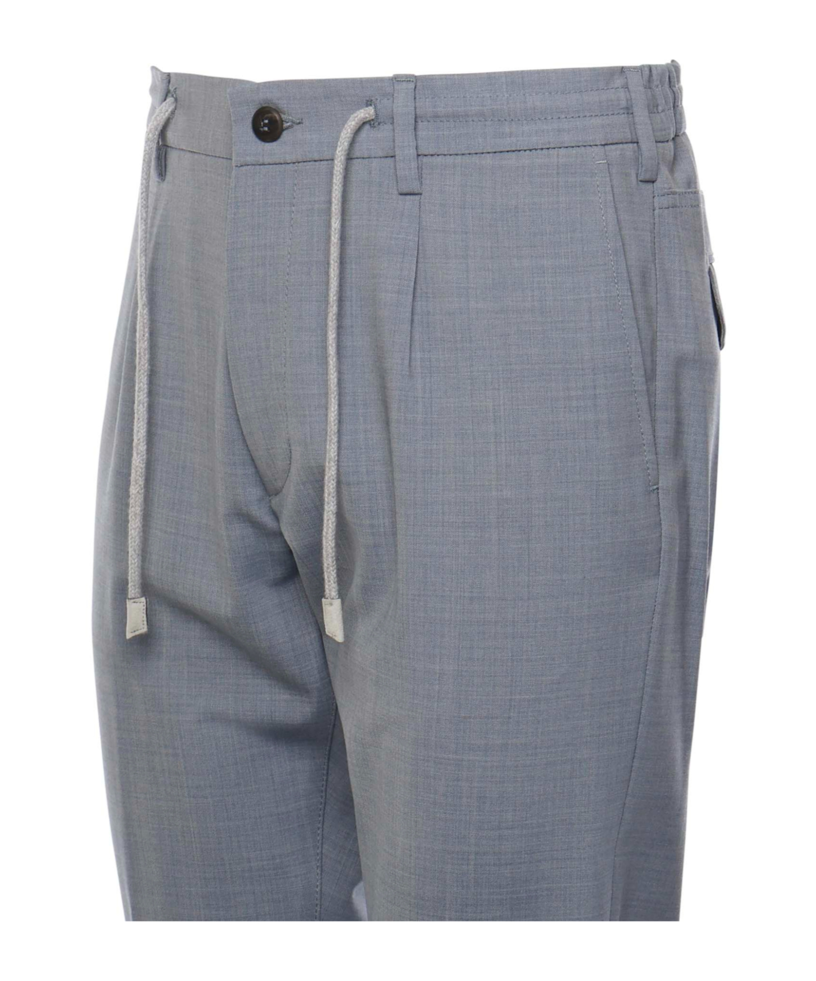 Eleventy Drawstring Waist Casual Pants In Gray