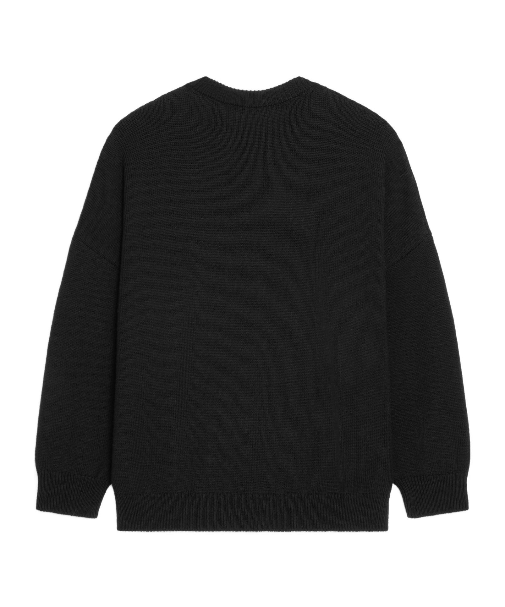 Celine Dash Snow Woolen Round Neck Sweater In Black