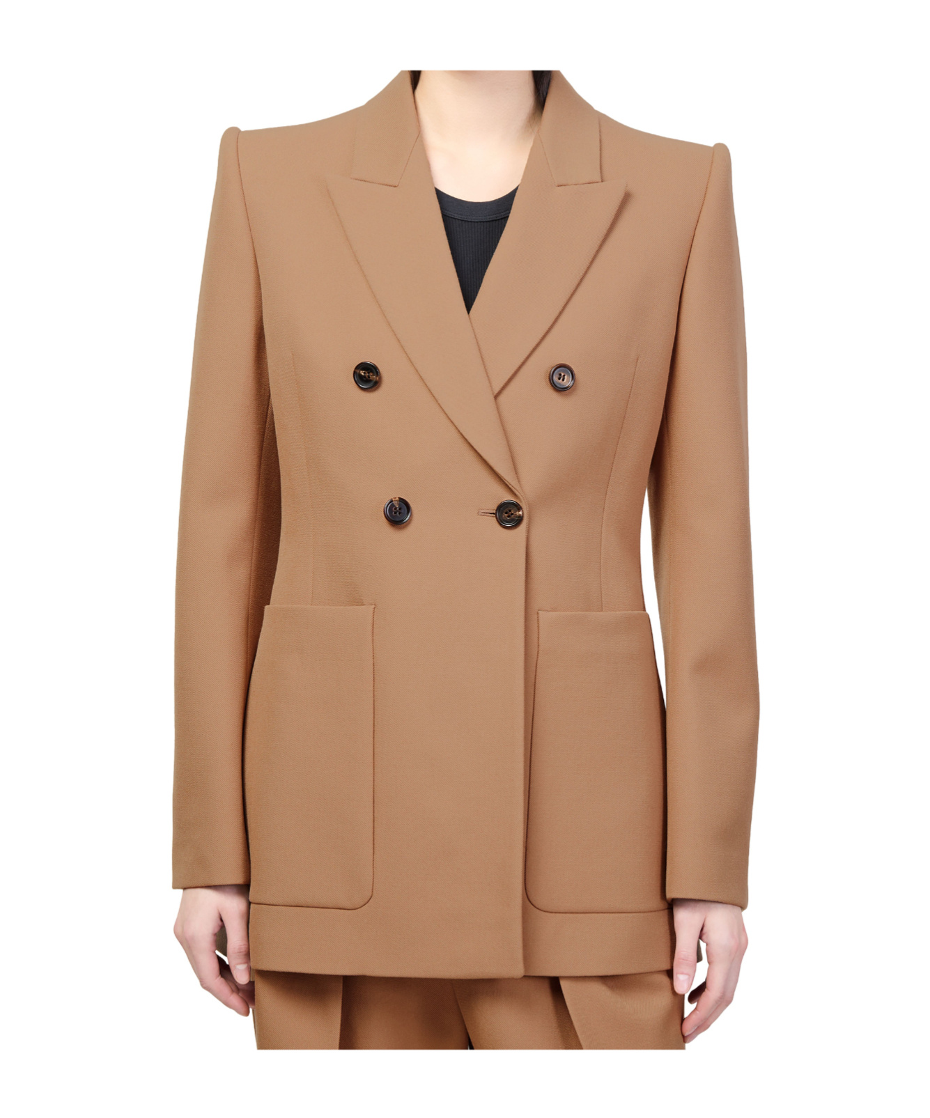 Chloé Double-breasted Blazer In Nude