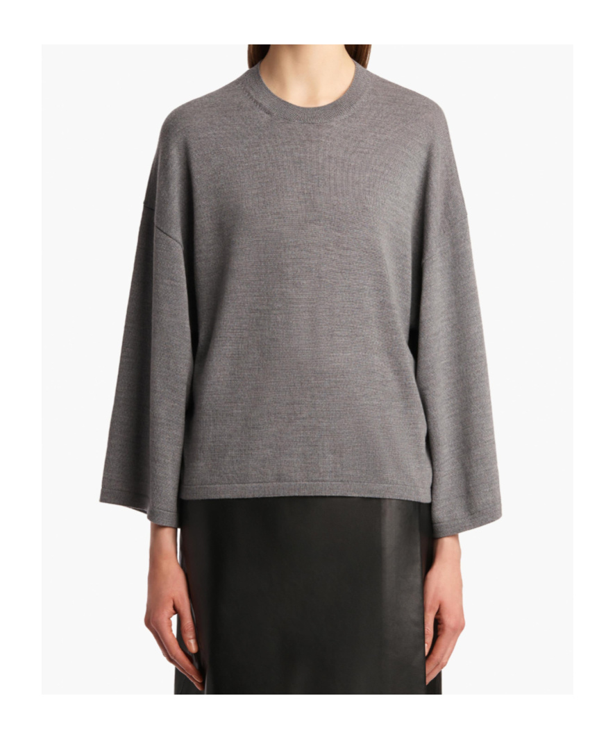 Khaite Darcy Wool Sweater In Gray