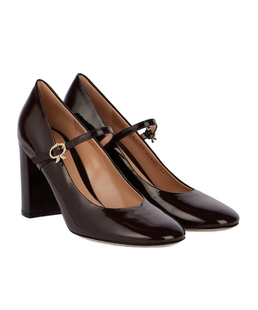 Gianvito Rossi Patent Leather Mary Jane Pumps In Black