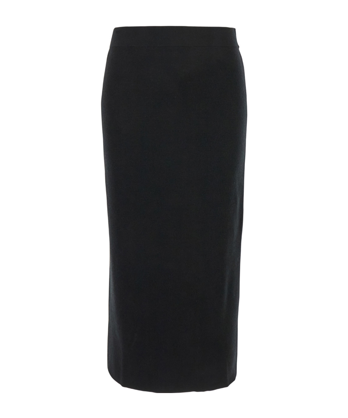 Shop P.a.r.o.s.h Knitted Midi Skirt In Black