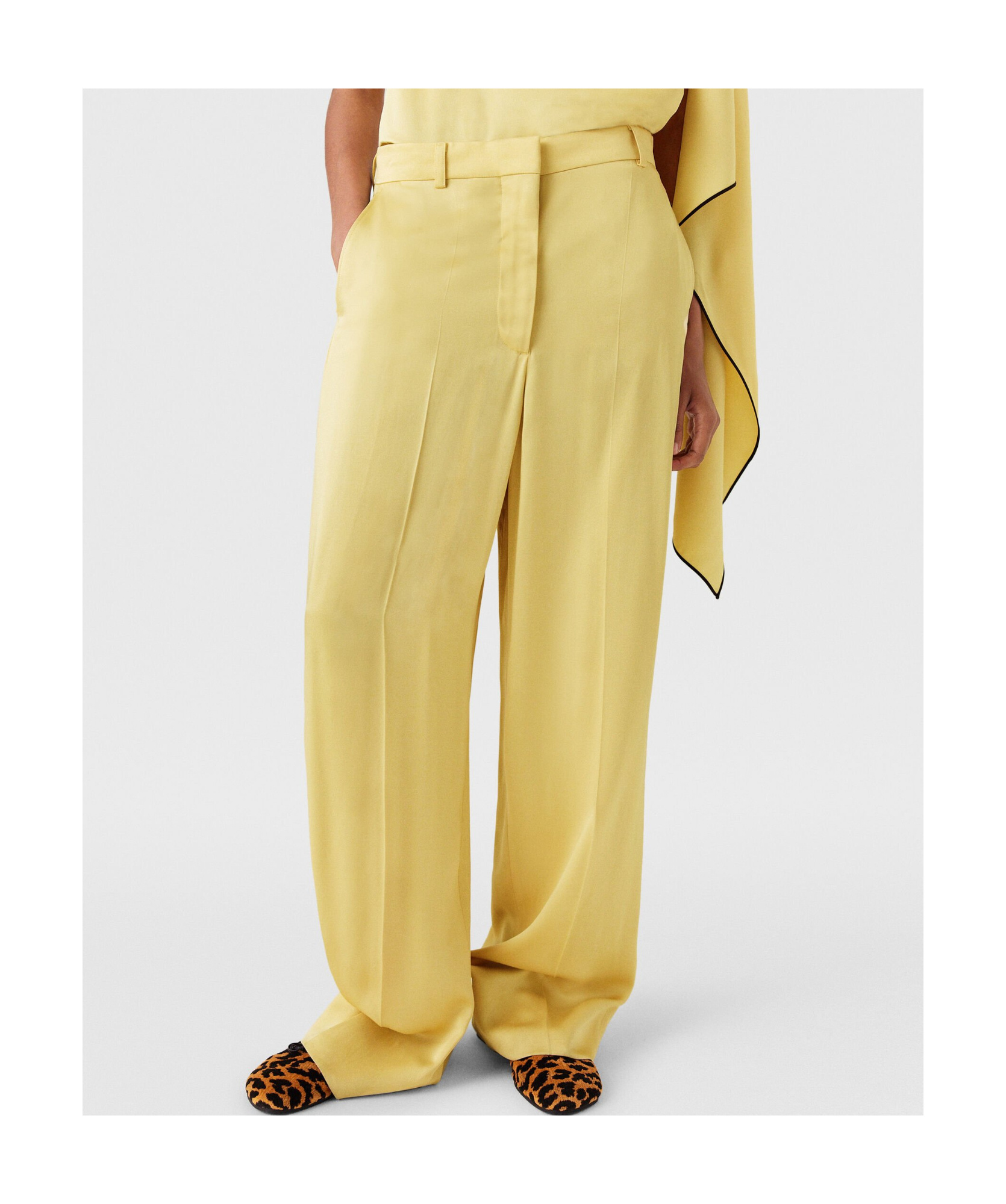 STELLA MCCARTNEY STELLA MCCARTNEY SATIN WIDE-LEG PANTS