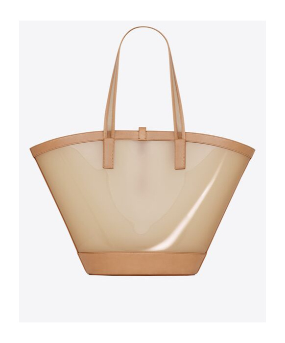 Saint Laurent Medium Panier Tote Bag In Nude