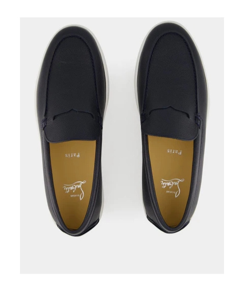 Christian Louboutin Men's Varsiboat Loafers In Navy Blue