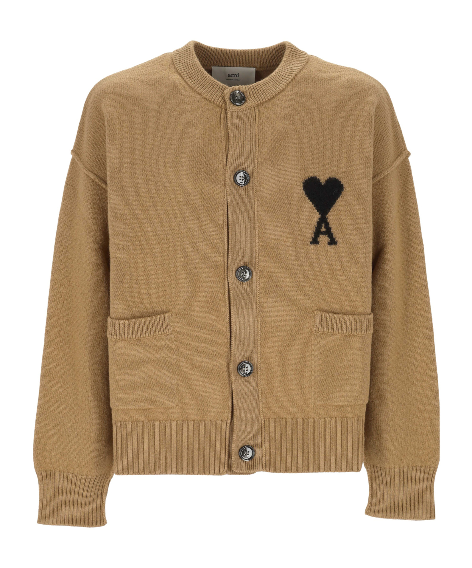 Ami Alexandre Mattiussi Cardigan Ami Paris Men Color Brown In Brown
