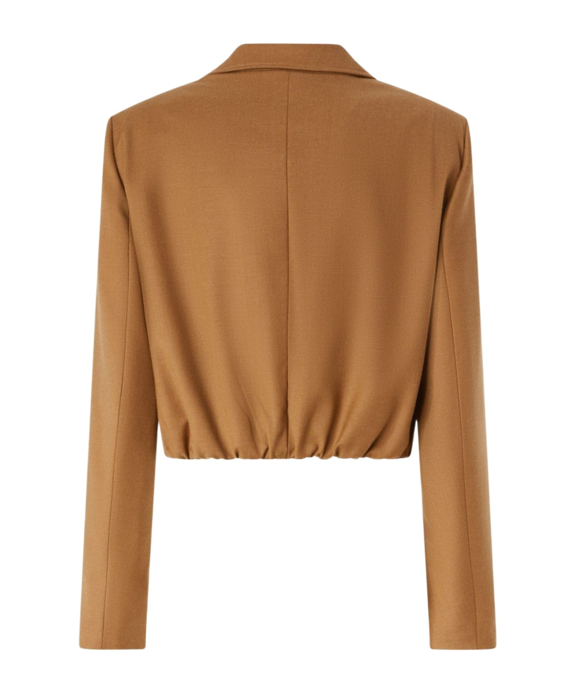 Pinko Vivona Short Beige Single-breasted Blazer In Brown