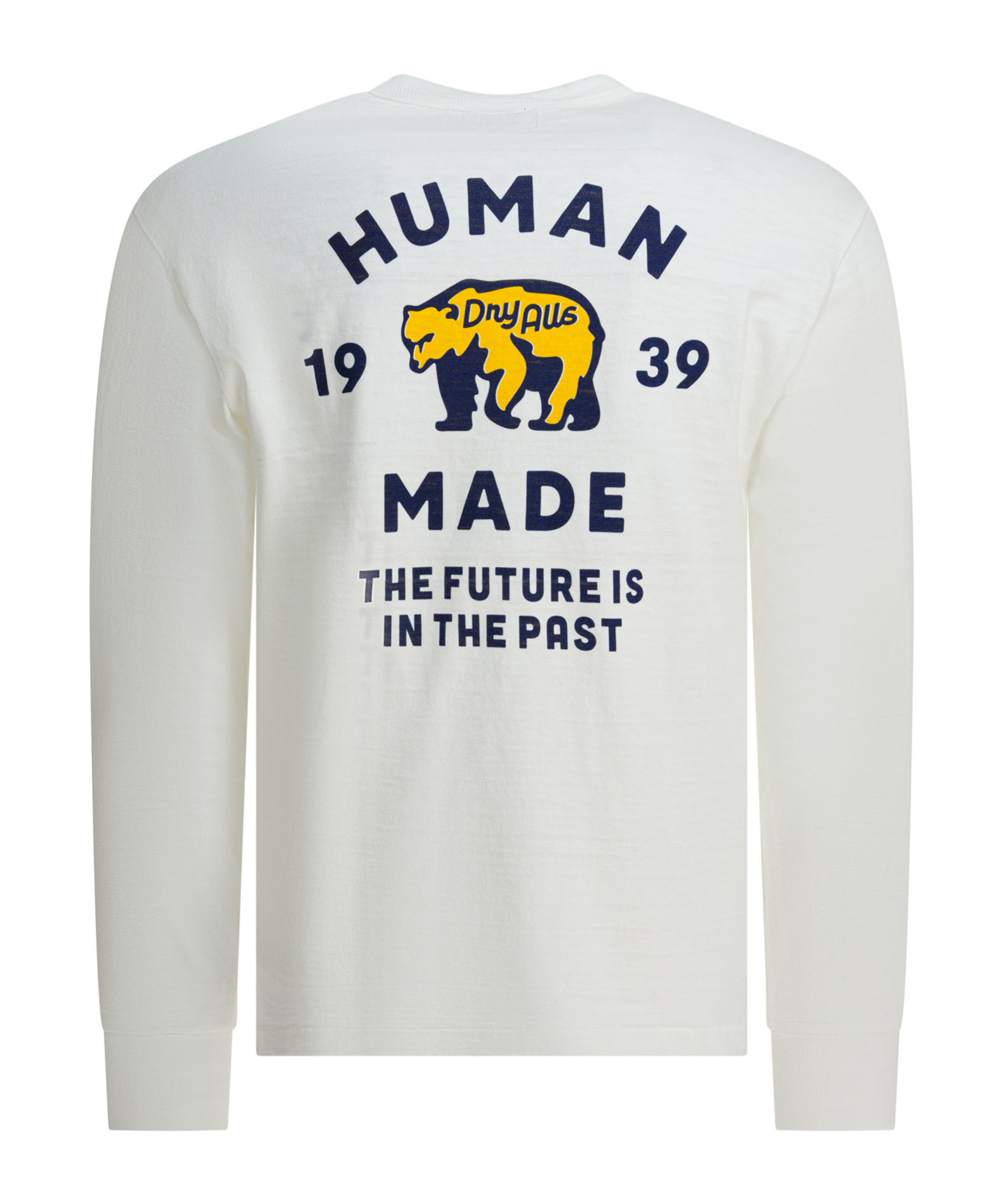 Human Made Long Sleeve Graphic Print Crew Neck T-shirt In White