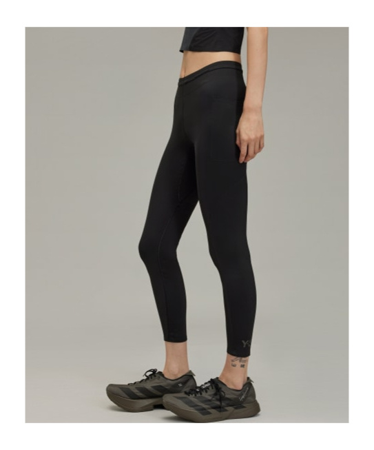 Y-3 Logo-embellished Performance Leggings In Black