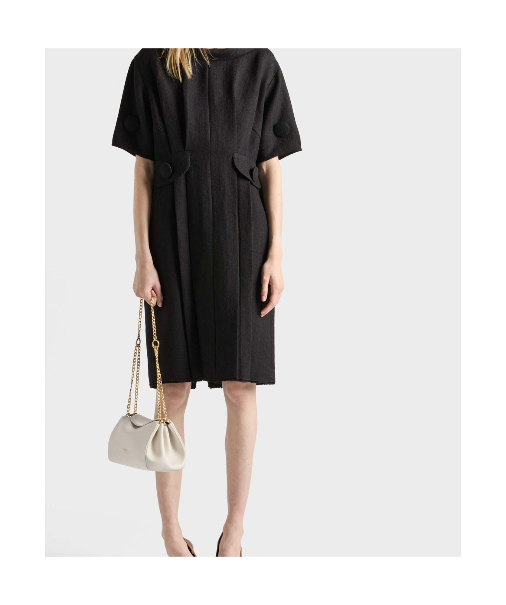 Prada Small Tumulte Bag In Nappa In White