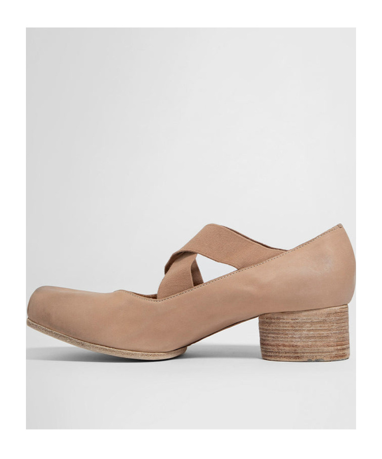 Uma Wang Mid-heeled Ballet Shoes In Brown