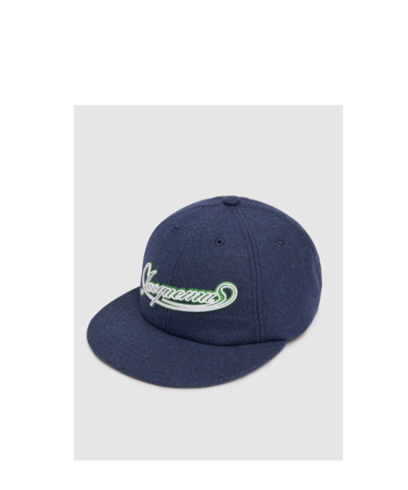 Jacquemus Logo Hat In Blue