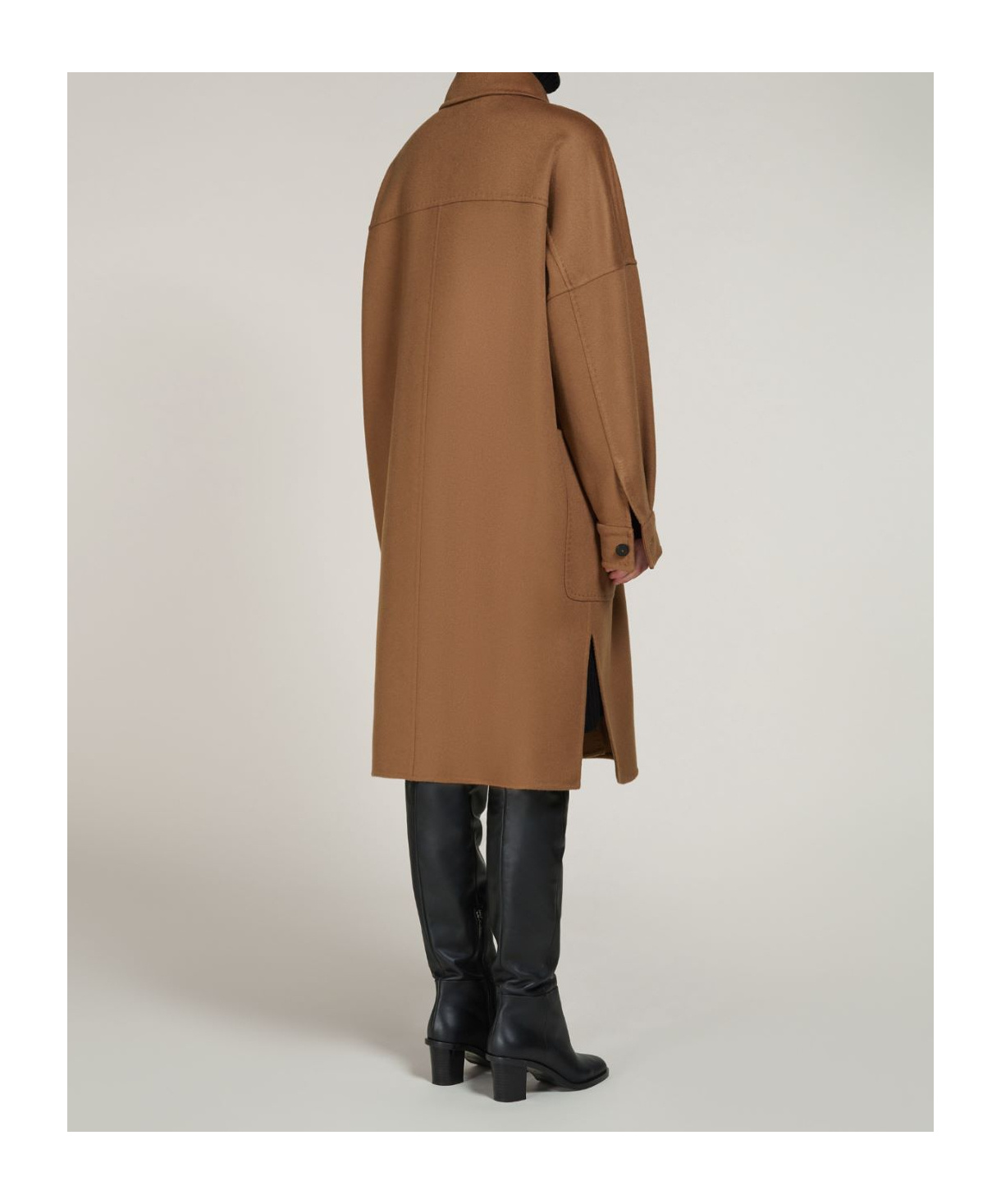 Max Mara Oversize Coat In Cashmere Coats Brown In Brown