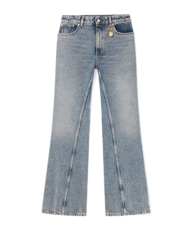 Stella Mccartney Vintage Wash Bootcut Jeans In Blue