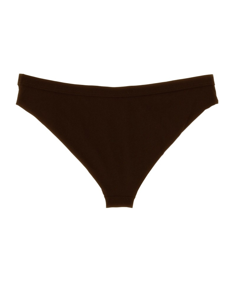 Jil Sander High-cut Leg Bikini Briefs In Brown